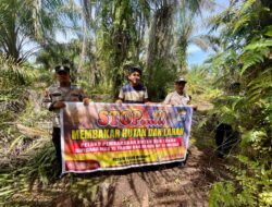 Polsek Teluk Meranti Sebar Maklumat Kapolda Riau, Gencarkan Sosialisasi Cegah Karhutla