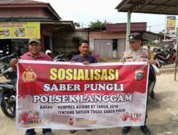 Cegah Pungli, Polsek Langgam Sosialisasi Saber Pungli ke Petugas dan Warga