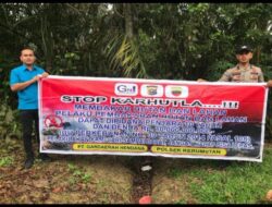 Patroli Karhutla Digelar, Polsek Kerumutan Bawa Pesan Kapolda