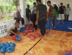 Masyarakat Alue Rambong Sembelih 3,Lembu:9 Kibas Hewan Qurban