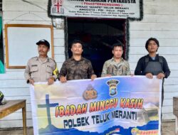 Polsek Teluk Meranti Gelar Kegiatan Minggu Kasih, Tindak Remaja Nongkrong Larut Malam