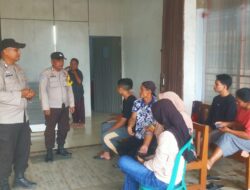 Patroli Damai Polsek Ukui, Jemaat Ibadah dengan Tenang