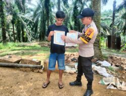 Polsek Pangkalan Kuras Gencarkan Edukasi Karhutla: Jangan Bakar, Jaga Alam