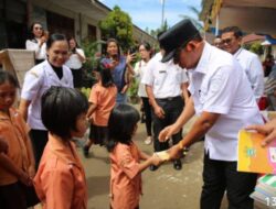 Bupati Tapanuli Utara Tinjau Pelaksanaan Program Makanan Bergizi Gratis di SMP Negeri 2 Tarutung.