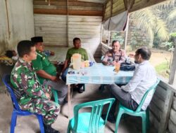 Sambangi Warga, Polsek Pangkalan Lesung Galang Informasi dan Himbauan Kamtibmas