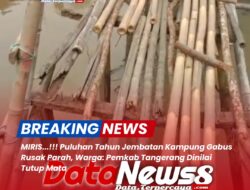 Puluhan Tahun Jembatan Kampung Gabus Rusak Parah, Warga: Pemkab Tangerang Dinilai Tutup Mata
