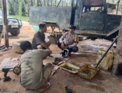 Polisi Ajak Warga Jaga Kamtibmas dan Cegah Karhutla di Bunut Pelalawan