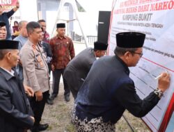 Jelang Hari Bhayangkara ke-79, Kapolres Aceh Tengah Resmikan Kampung Bebas Narkoba di Kampung Bukit