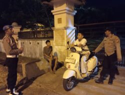 Polsek Pangkalan Kerinci Sisir Lokasi Rawan Saat KRYD Malam Akhir Pekan
