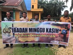 Minggu Kasih di Kerumutan, Polisi dan Jemaat Bersatu dalam Iman dan Keamanan