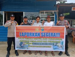 Polsek Pangkalan Lesung Sosialisasi Anti Premanisme, Warga Didorong Berani Lapor