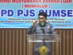 Edi Triono Nakhoda Baru DPD PJS Sumsel
