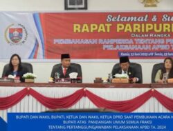 Bupati Humbahas Sampaikan Nota Jawaban Atas Pemandangan Umum Fraksi DPRD. 