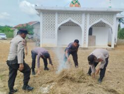 Polsek Ukui Tebar Semangat Toleransi Lewat Bakti Religi di Dua Tempat Ibadah