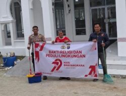 Peringati HUT Bhayangkara ke-79, Polsek Teluk Meranti Gelar Bakti Religi di Masjid Al-Hafsa Rahmah