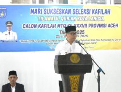 Pemerintah kota Langsa mebggelarseleksipeserta MTQ.