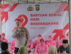 Sambut Hari Bhayangkara Ke-79, Polsek Sepatan Bagikan 75 Paket Sembako