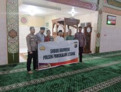Bangun Sinergi Lewat Ibadah, Polsek Pangkalan Lesung Ajak Warga Jaga Kamtibmas