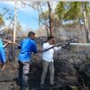 Bupati Humbahas Pimpin Pemadaman Kebakaran Hutan di Perbukitan Danau Toba.