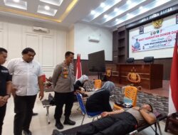 Donor Darah di Hari Bhayangkara Ke 79, Polres Aceh Timur Kumpulkan 117 Kantong Darah