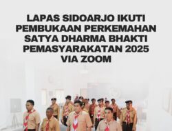 Lapas Sidoarjo Ikuti Pembukaan Perkemahan Satya Dharma Bhakti Pemasyarakatan 2025