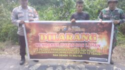 Masuki Musim Kemarau, Polsek Kuala Kampar Intensifkan Patroli Karhutla