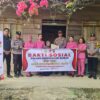Rayakan HUT Bhayangkara ke-79, Polsek Pangkalan Kuras Berbagi Sembako