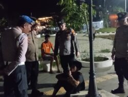 Antisipasi Balap Liar, Polsek Pangkalan Kerinci Gelar Patroli Tengah Malam