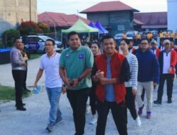 Menyambut Hari Ulang Tahun (HUT) Bhayangkara ke-79, Polres Humbang Hasundutan menggelar kegiatan Car Free Day dan olahraga bersama.