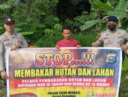 Polsek Teluk Meranti Sosialisasikan Maklumat Kapolda Riau untuk Cegah Karhutla