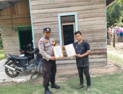 Bhabinkamtibmas Polsek Bunut Gencarkan Silaturahmi dan Sosialisasi Larangan Pembakaran Lahan