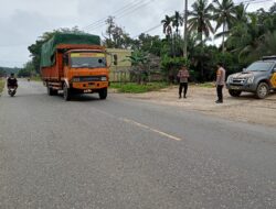 Cegah Kecelakaan, Polsek Pangkalan Lesung Gencarkan Patroli di Jalur Rawan