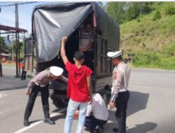 Satlantas Polres Aceh Tengah Sosialisasikan Bahaya ODOL Kepada Sopir Truk Dan Angkutan Barang