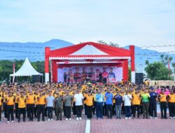 Semarak HUT Bhayangkara ke-79: Ribuan Warga Padati Lapangan Polda Sulteng dalam Olahraga Bersama “Polri untuk Masyarakat”