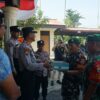 TNI Bawa Kue Ulang Tahun ke Polsek Pangkalan Kuras di Hari Bhayangkara ke-79