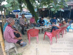 Polsek Langgam Lakukan Sambang Warga, Himbau Masyarakat Jaga Kamtibmas
