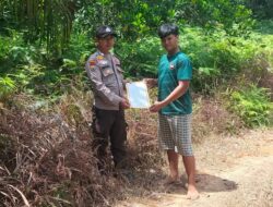 Polsek Pangkalan Lesung Edukasi Warga Soal Larangan Bakar Lahan