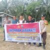 Jaga Kamtibmas, Polsek Ukui Ajak Warga Lawan Premanisme Melalui Media Spanduk