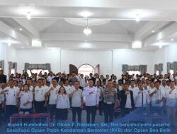 Bupati Humbahas Buka Sosialisasi Opsen PKB dan Opsen BBNKB Tahun 2025