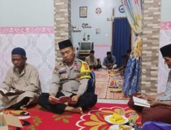 Bhabinkamtibmas Sampaikan Pesan Kamtibmas Lewat Wirid Yasinan Warga Pematang Tinggi