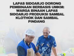 Lapas Sidoarjo Dorong Pembinaan Berbasis UMKM: Warga Binaan Lapas Sidoarjo Produksi Sambal Klothok dan Sambal Pindang