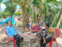 Polsek Pangkalan Kuras Gencarkan Sambang Warga, Bhabinkamtibmas Sampaikan Himbauan Kamtibmas