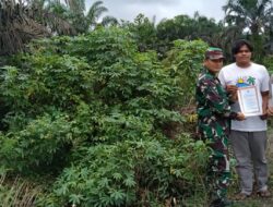 Polisi dan TNI Bersinergi Cegah Karhutla di Bunut Pelalawan