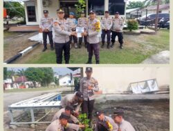 Implementasi Program Kapolda Riau, Polsek Bunut Gelar Penyerahan Bibit Pohon Buah