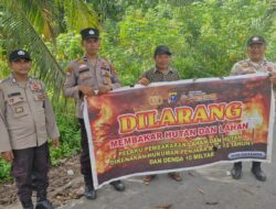 Polsek Kuala Kampar Turun ke Lapangan Sosialisasikan Maklumat Kapolda