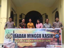 Lewat Program Minggu Kasih, Polsek Kerumutan Dengarkan Aspirasi Warga Gereja