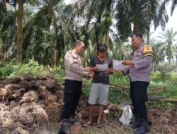 Cegah Karlahut, Polsek Pangkalan Lesung Aktif Edukasi Masyarakat Tentang Bahaya Pembakaran Lahan