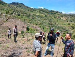 Polsek Linge Tinjau dan Siapkan Lahan Penanaman Jagung Kuartal III