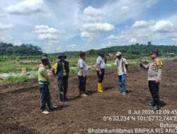 Kolaborasi Polisi dan Petani, Dua Hektare Lahan Jagung Siap Tanam di Betung