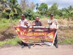 Patroli Karhutla di Kuala Kampar, Polisi Ingatkan Warga Tak Bakar Lahan